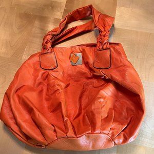 New York & Company Orange PVC Satchel Purse Handbag with NY&C Tags